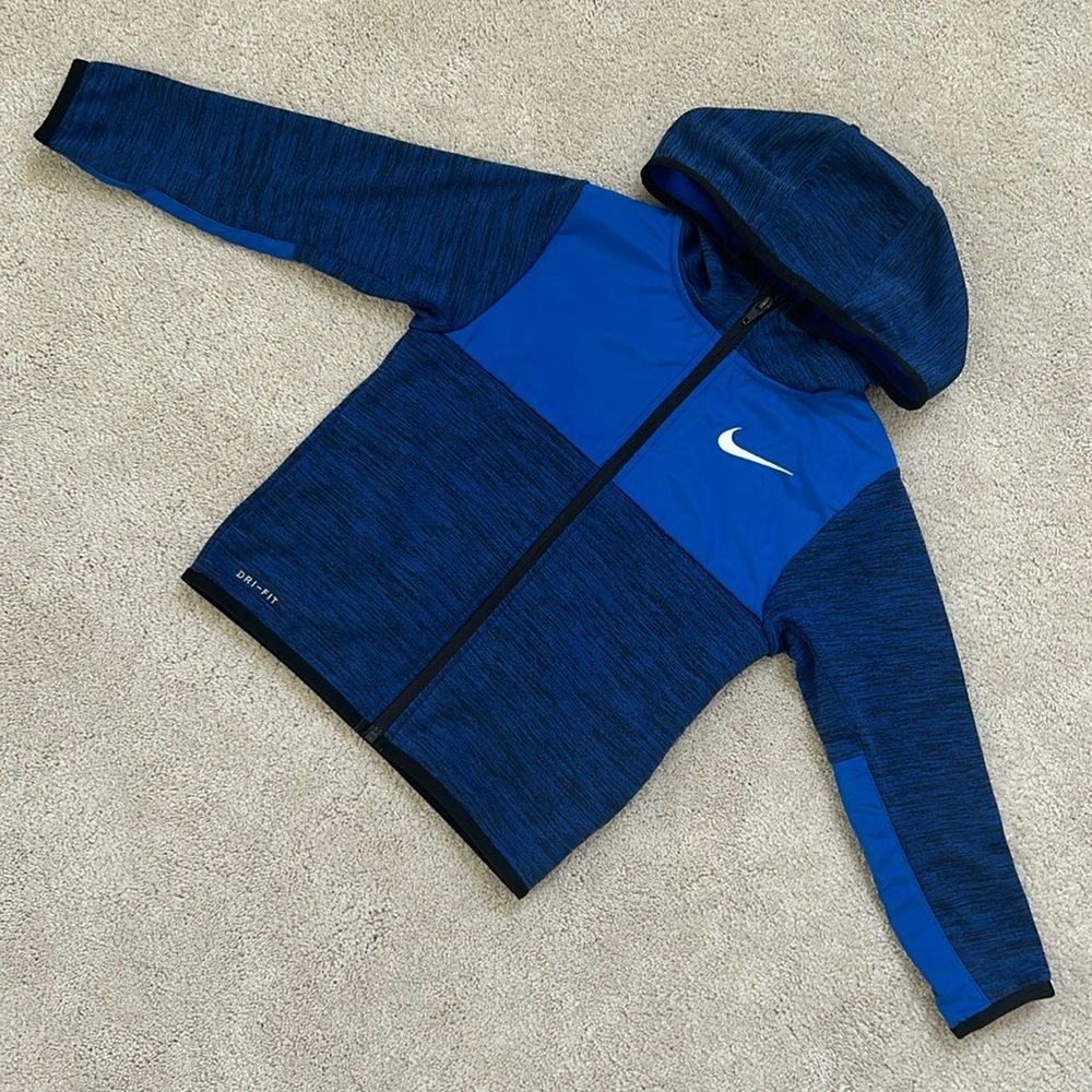 Nike | blue zip up hooded coat jacket | 5 - Picture 2 of 6